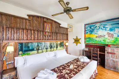 Cama o camas de una habitación en Playadulce
