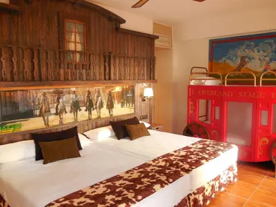 Cama o camas de una habitación en Playadulce