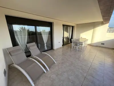 Zona de estar de Apartamento Lujo A1 Golf Resort, Valle del este