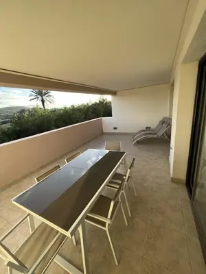 Zona de estar de Apartamento Lujo A1 Golf Resort, Valle del este