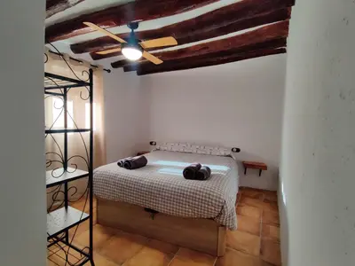 Cama o camas de una habitación en Casa Serrano