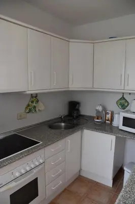 Una cocina o zona de cocina en Cozy Coastal Retreat in San Juan de Los Terreros