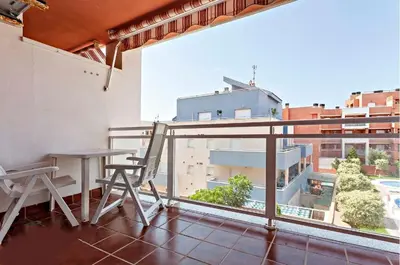 Un balcón o terraza de Mar Brasilia Apartamento