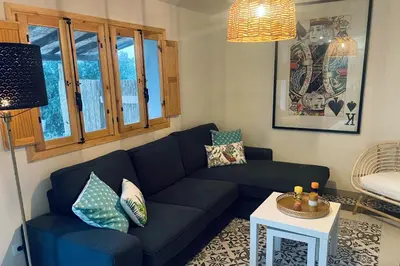 Zona de estar de Drie appartementen in één cortijo