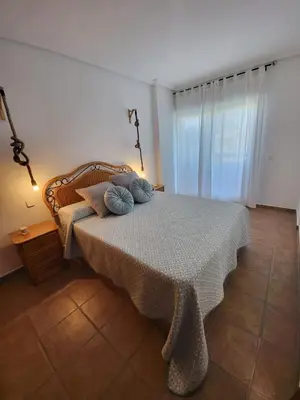 Cama o camas de una habitación en La Biznaga de Vera