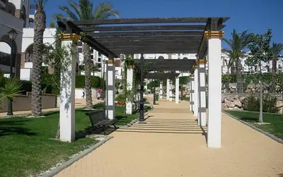 Jardín al aire libre en Casa Manuela