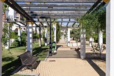 Jardín al aire libre en Casa Manuela