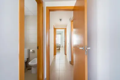 Un baño de Tres bel apartamento primera linea de Playa Serena