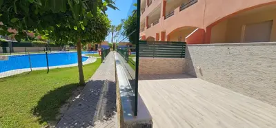 Piscina en o cerca de Homes of Spain, Apartamentos Paraiso de Vera Playa, Ed Tahiti, bajo G a pie de la playa, vistas piscina