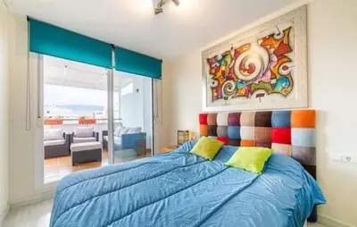 Cama o camas de una habitación en GOLF, PISCINA,PLAYA