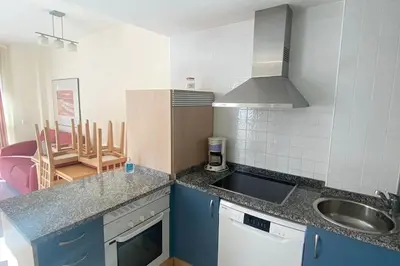 Una cocina o zona de cocina en Atico con Jacuzzi Las Marinas Vera