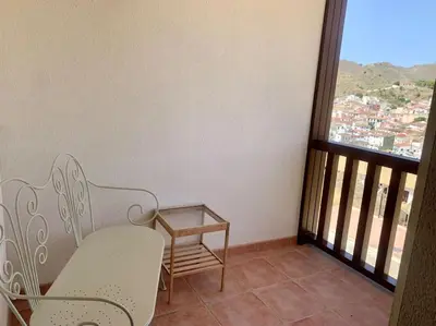 Un balcón o terraza de Casa Pueblo Overlooking the Village of Lubrín!