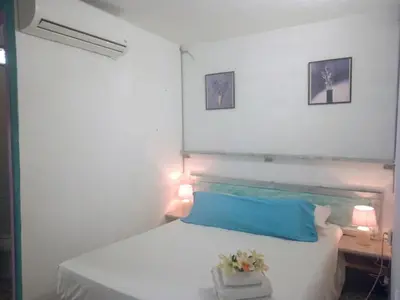Cama o camas de una habitación en Santa Clara
