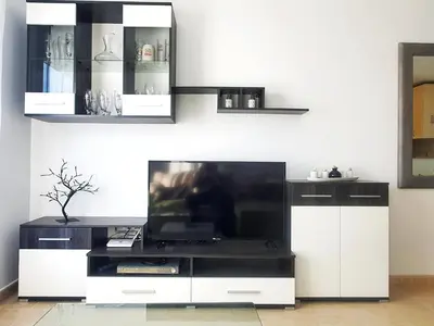 Una televisión o centro de entretenimiento en Espectaculares vistas con todo confort - by Aloha Palma