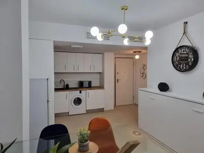 Una cocina o zona de cocina en Apartamento Luz del Mediterraneo Garrucha