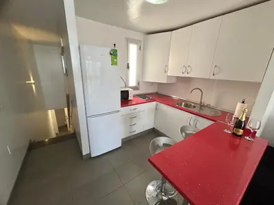 Una cocina o zona de cocina en Balcón azul