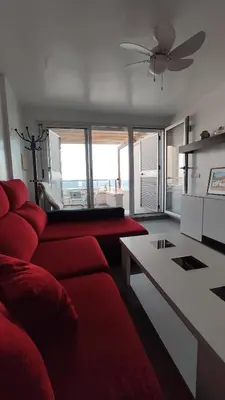 Zona de estar de Balcón azul
