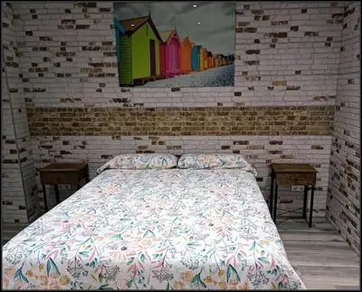 Cama o camas de una habitación en Mojácar Playa