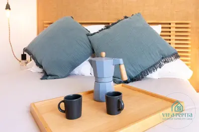 Cama o camas de una habitación en Villa Pepita