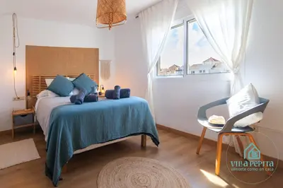 Cama o camas de una habitación en Villa Pepita