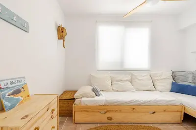 Zona de estar de Alzeina, casa con mucho encanto a 300mtr de la playa