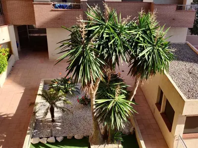 Jardín al aire libre en Apartamento Playa Delicias