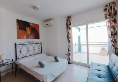 Cama o camas de una habitación en Villa Espigón
