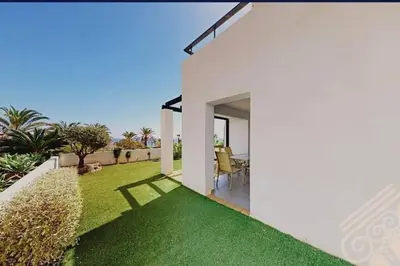 Jardín al aire libre en Precioso apartamento en Macenas