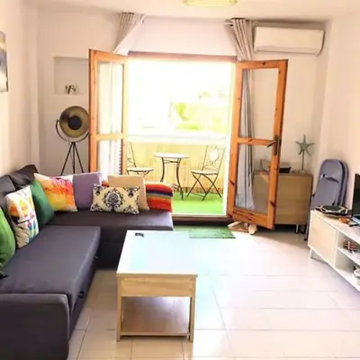 Encantador estudio en 1ª linea de playa