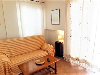 Zona de estar de Beachfront Home in La Isleta