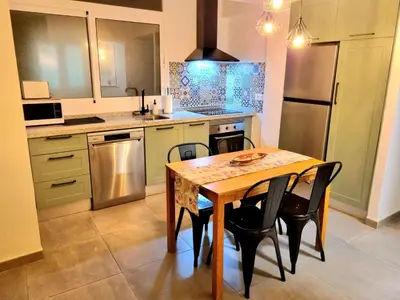 Una cocina o zona de cocina en Terraza Almería