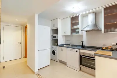 Una cocina o zona de cocina en El Rinconcito de Vera Playa-Almería