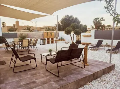 Un patio o zona al aire libre en Chalet 
