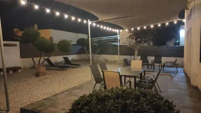 Un patio o zona al aire libre en Chalet 