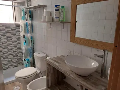 Un baño de Apartamento a 70m de la Playa