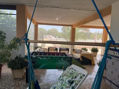 Jardín al aire libre en La casa de mamá
