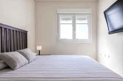 Cama o camas de una habitación en Casa Las Minas