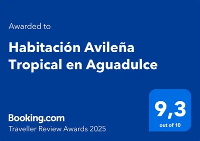 Certificado, premio, señal o documento que está expuesto en Habitación Avileña Tropical en Aguadulce