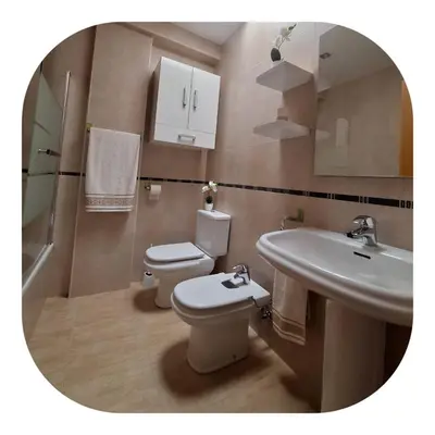 Un baño de Apartamento nuevo en pleno centro.