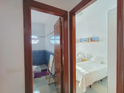 Cama o camas de una habitación en Apartamento Esbamar