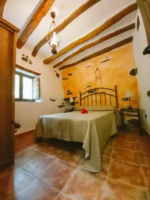 Cama o camas de una habitación en Molino Laroya