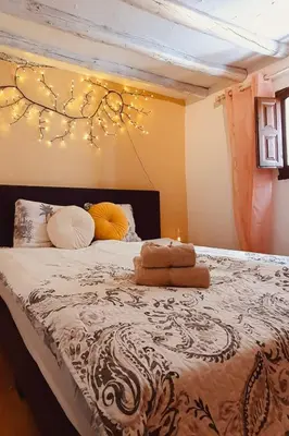 Cama o camas de una habitación en El sueño de Andalucia