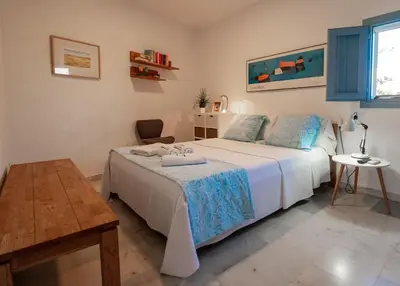 Cama o camas de una habitación en Casa Appaloosa Cabo de Gata