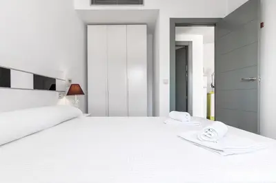 Cama o camas de una habitación en Las Hélices San José Cabo de Gata