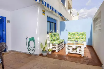 Un balcón o terraza de Las Marinicas -Primera línea de la playa-