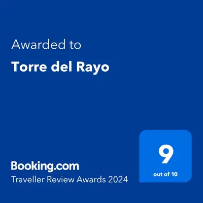 Certificado, premio, señal o documento que está expuesto en Torre del Rayo