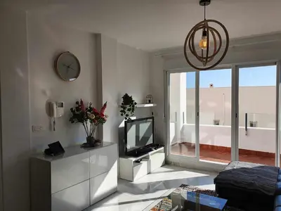 Una televisión o centro de entretenimiento en Torre del Rayo
