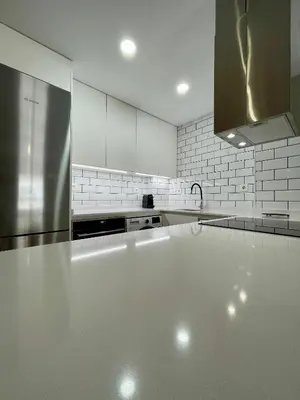 Una cocina o zona de cocina en Apartamentos Playa Ventilla