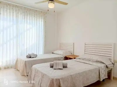 Cama o camas de una habitación en El Horizonte (Piscina,Terraza y Vistas)