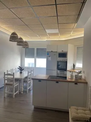 Una cocina o zona de cocina en Casita coqueta en Agua Amarga